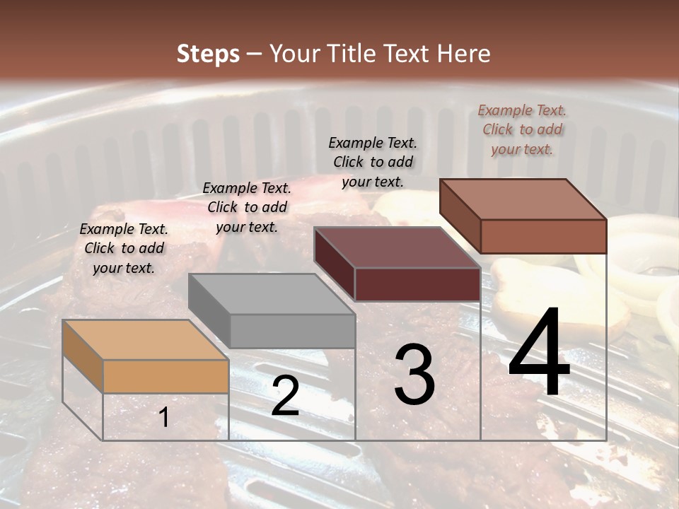 A Bunch Of Food That Is On A Grill PowerPoint Template