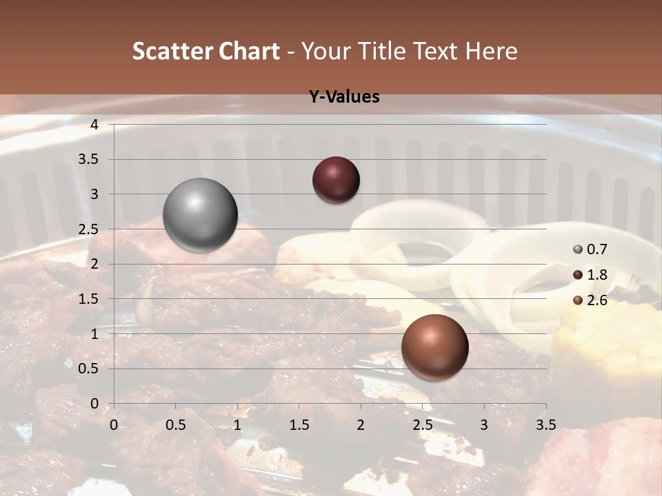 A Large Metal Pan Filled With Food On Top Of A Table PowerPoint Template