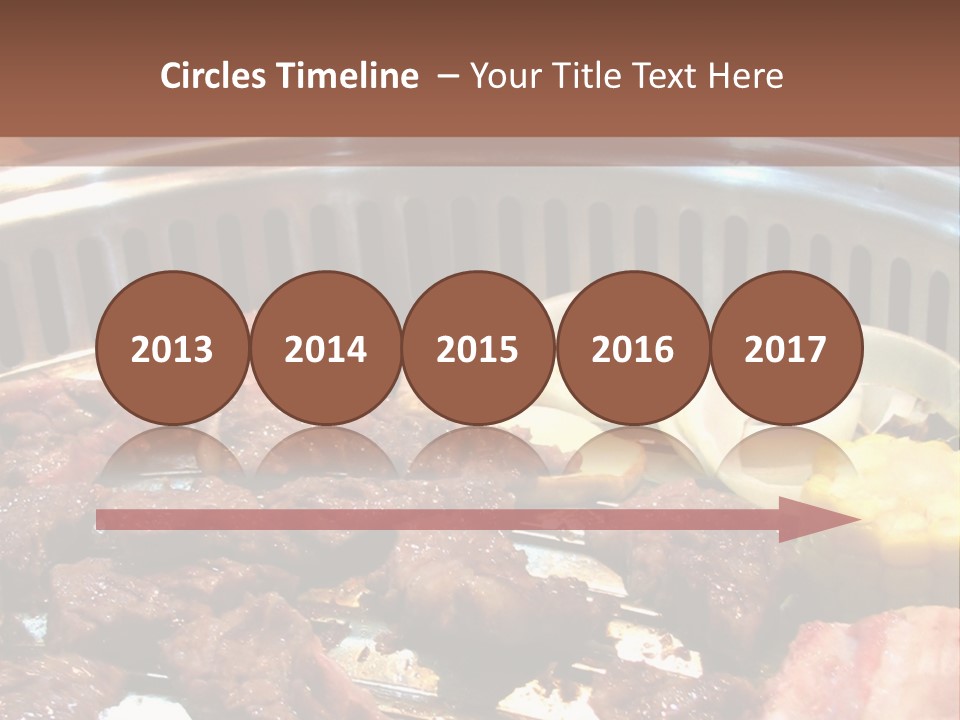 A Large Metal Pan Filled With Food On Top Of A Table PowerPoint Template
