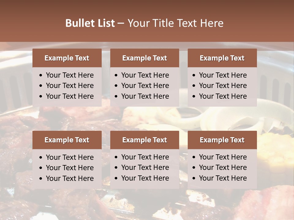 A Large Metal Pan Filled With Food On Top Of A Table PowerPoint Template