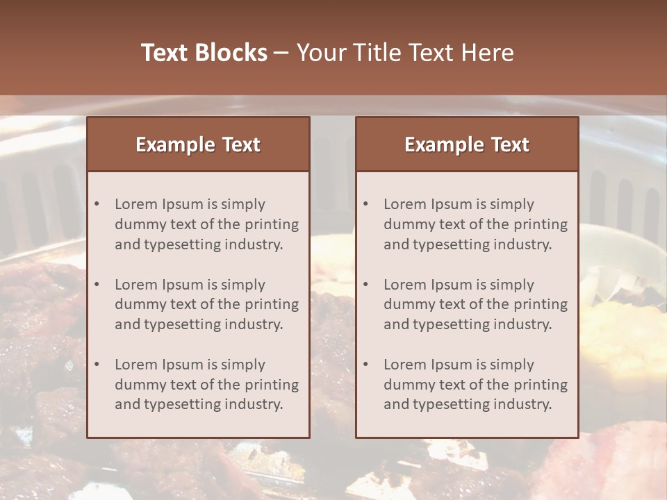 A Large Metal Pan Filled With Food On Top Of A Table PowerPoint Template