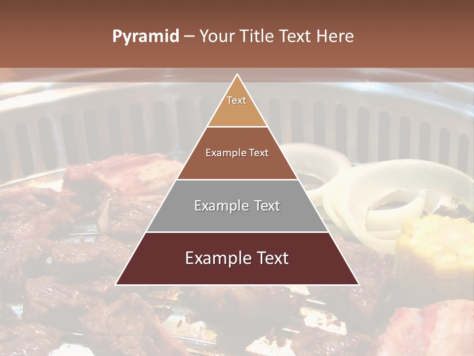 A Large Metal Pan Filled With Food On Top Of A Table PowerPoint Template
