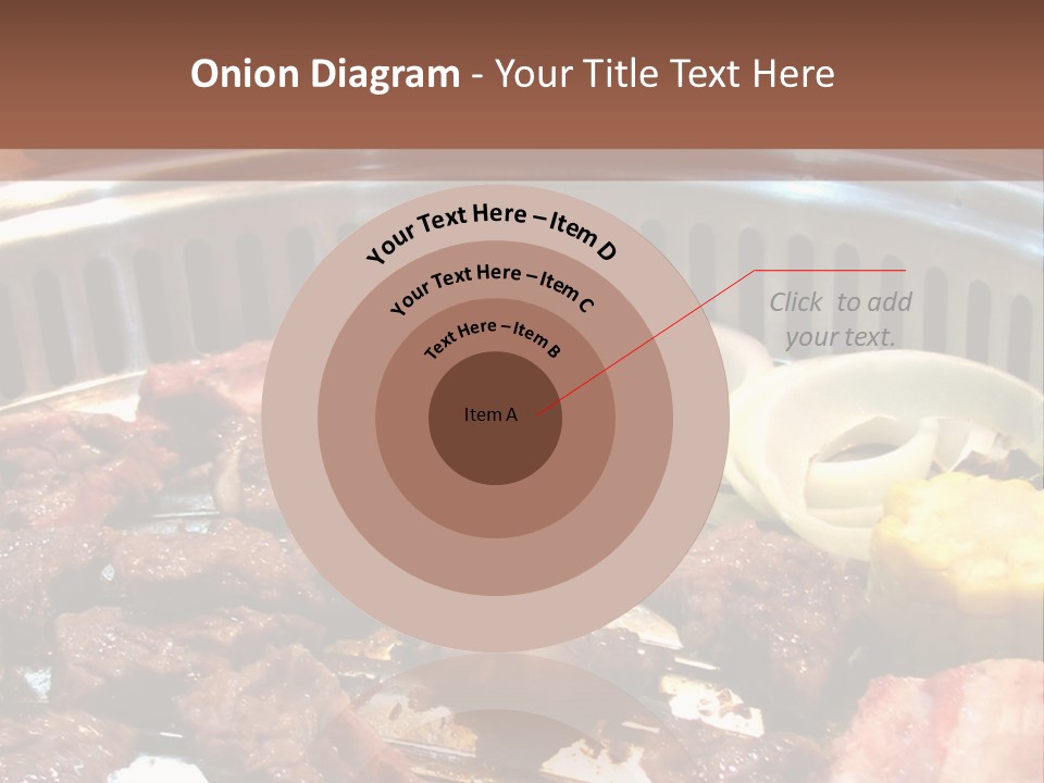 A Large Metal Pan Filled With Food On Top Of A Table PowerPoint Template