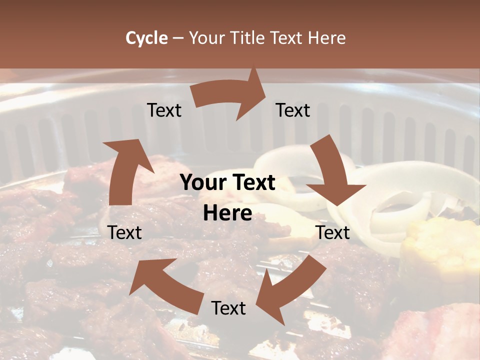 A Large Metal Pan Filled With Food On Top Of A Table PowerPoint Template