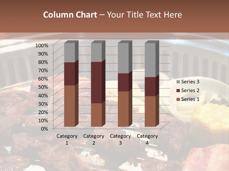 A Large Metal Pan Filled With Food On Top Of A Table PowerPoint Template