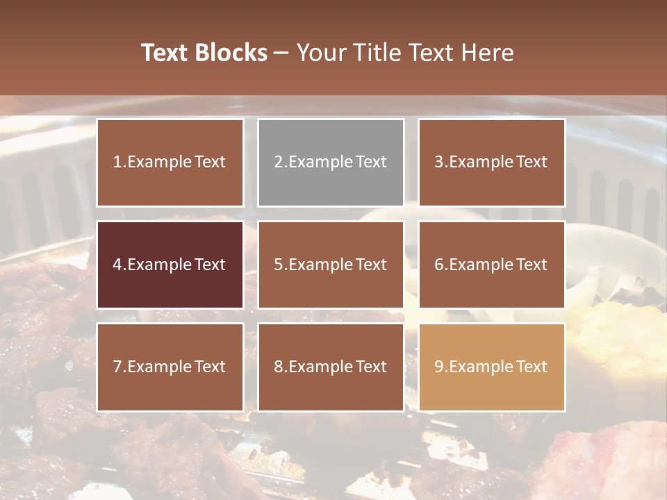 A Large Metal Pan Filled With Food On Top Of A Table PowerPoint Template