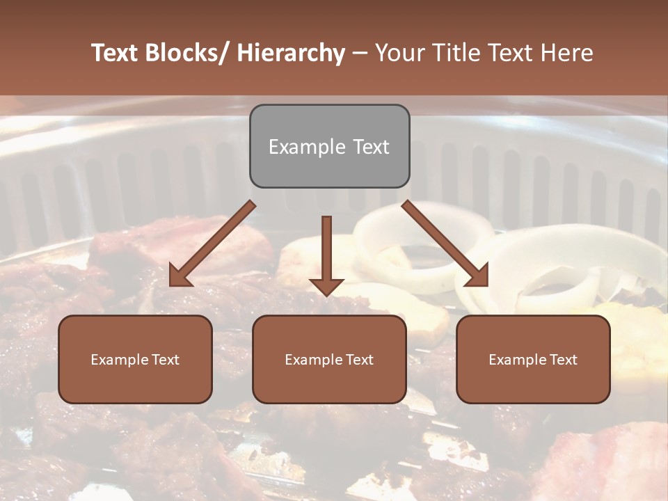 A Large Metal Pan Filled With Food On Top Of A Table PowerPoint Template