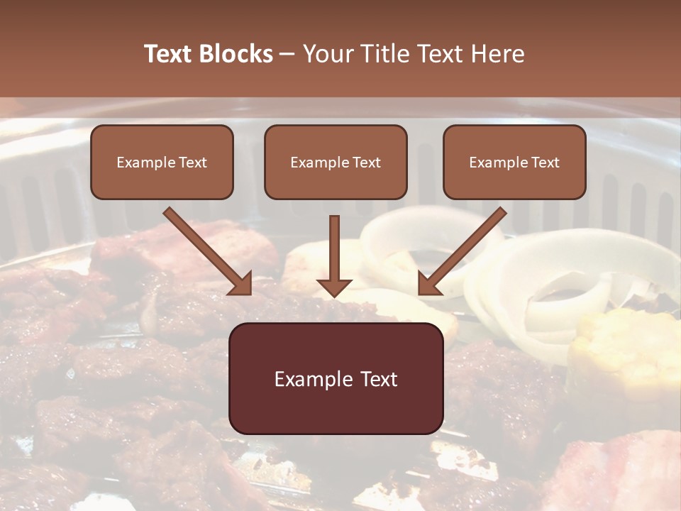 A Large Metal Pan Filled With Food On Top Of A Table PowerPoint Template