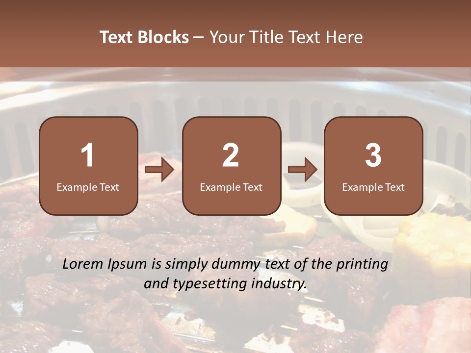 A Large Metal Pan Filled With Food On Top Of A Table PowerPoint Template