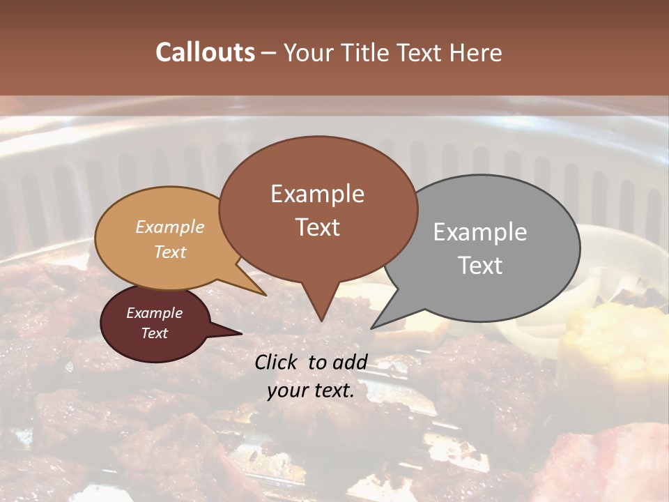 A Large Metal Pan Filled With Food On Top Of A Table PowerPoint Template