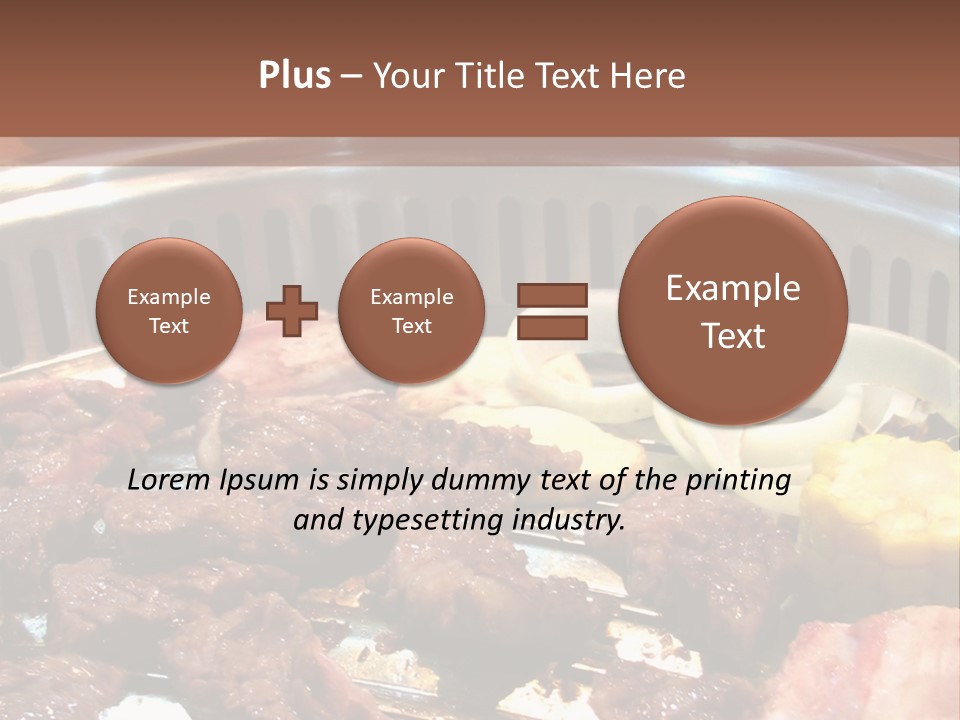 A Large Metal Pan Filled With Food On Top Of A Table PowerPoint Template
