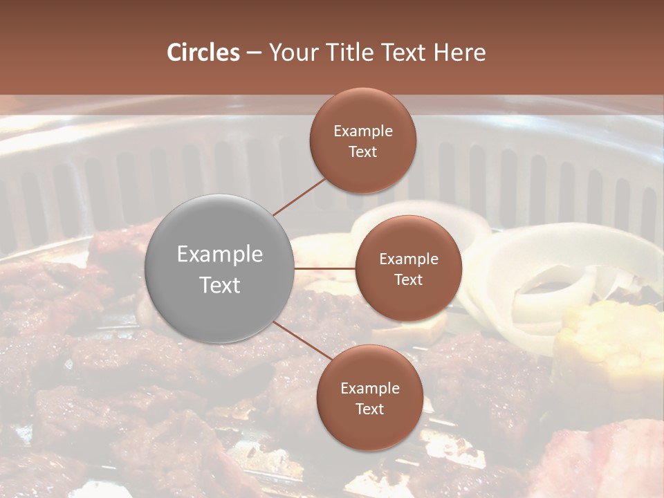 A Large Metal Pan Filled With Food On Top Of A Table PowerPoint Template