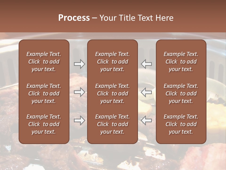 A Large Metal Pan Filled With Food On Top Of A Table PowerPoint Template