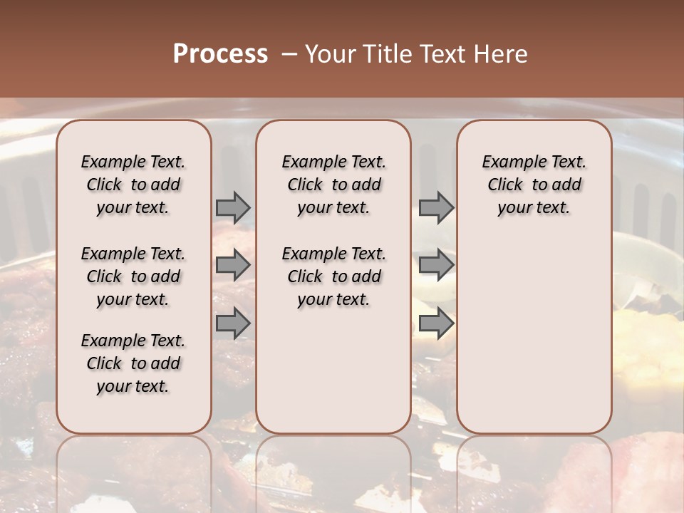 A Large Metal Pan Filled With Food On Top Of A Table PowerPoint Template