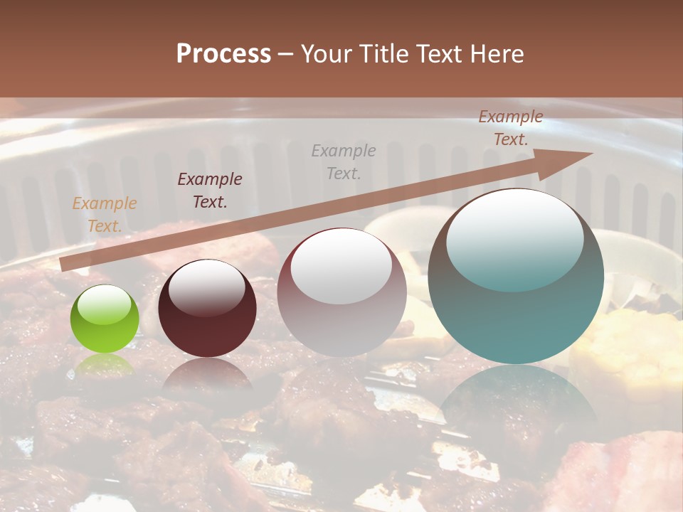 A Large Metal Pan Filled With Food On Top Of A Table PowerPoint Template