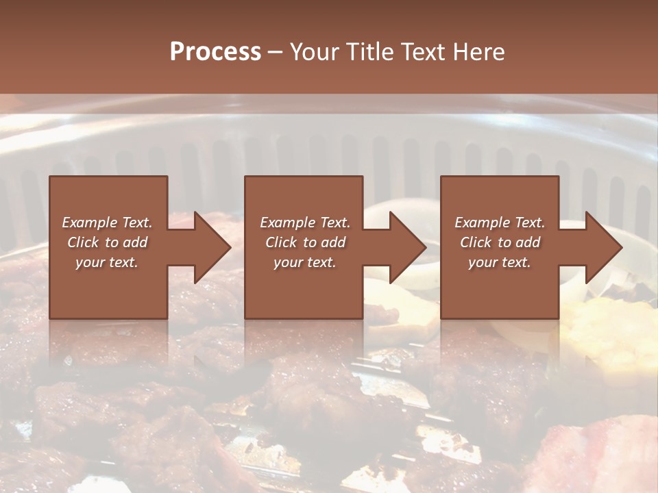 A Large Metal Pan Filled With Food On Top Of A Table PowerPoint Template