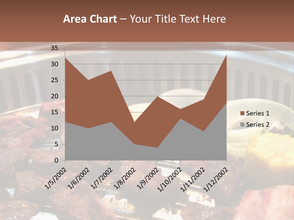A Large Metal Pan Filled With Food On Top Of A Table PowerPoint Template