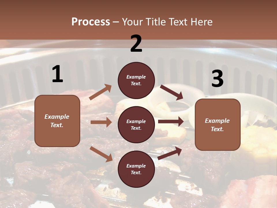 A Large Metal Pan Filled With Food On Top Of A Table PowerPoint Template