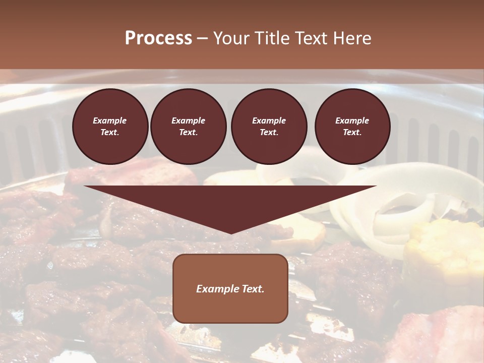 A Large Metal Pan Filled With Food On Top Of A Table PowerPoint Template