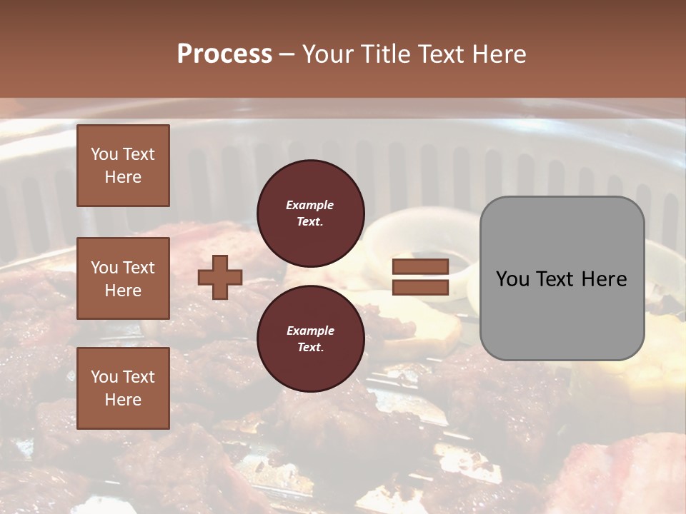 A Large Metal Pan Filled With Food On Top Of A Table PowerPoint Template