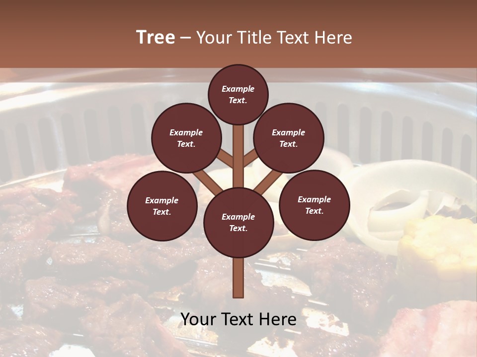 A Large Metal Pan Filled With Food On Top Of A Table PowerPoint Template