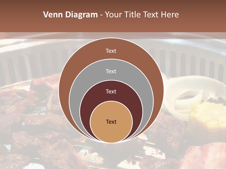 A Large Metal Pan Filled With Food On Top Of A Table PowerPoint Template