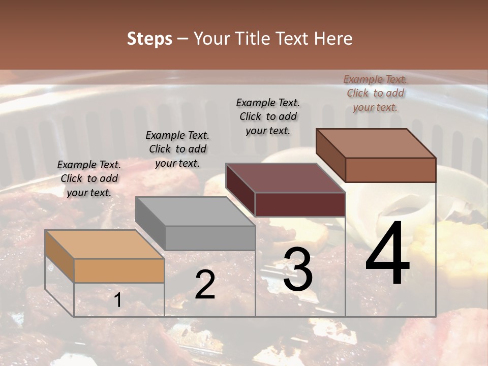 A Large Metal Pan Filled With Food On Top Of A Table PowerPoint Template
