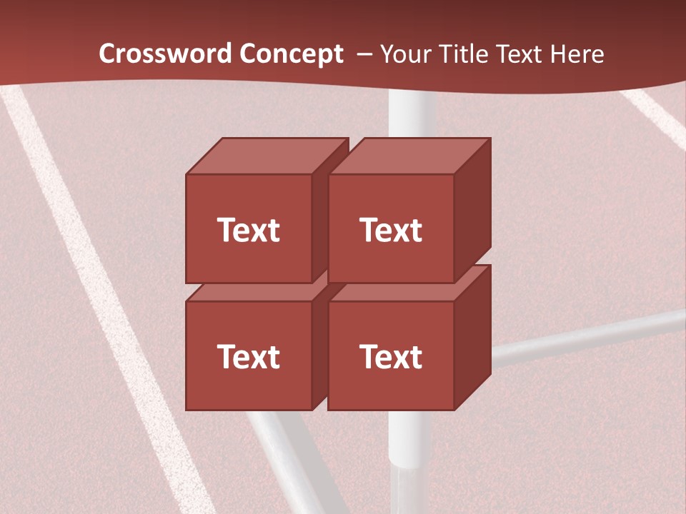 Athletics - Hurdle Close Up PowerPoint Template