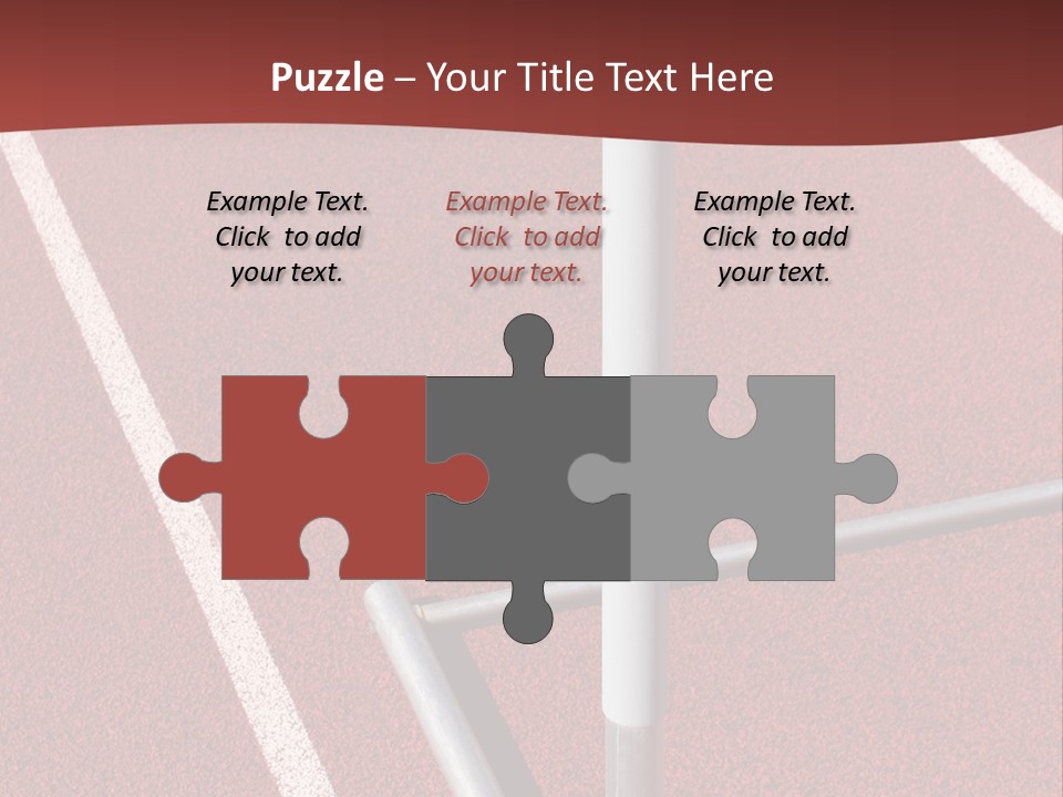 Athletics - Hurdle Close Up PowerPoint Template