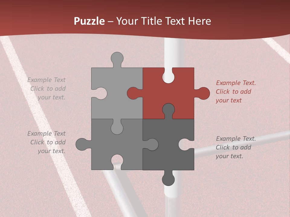 Athletics - Hurdle Close Up PowerPoint Template