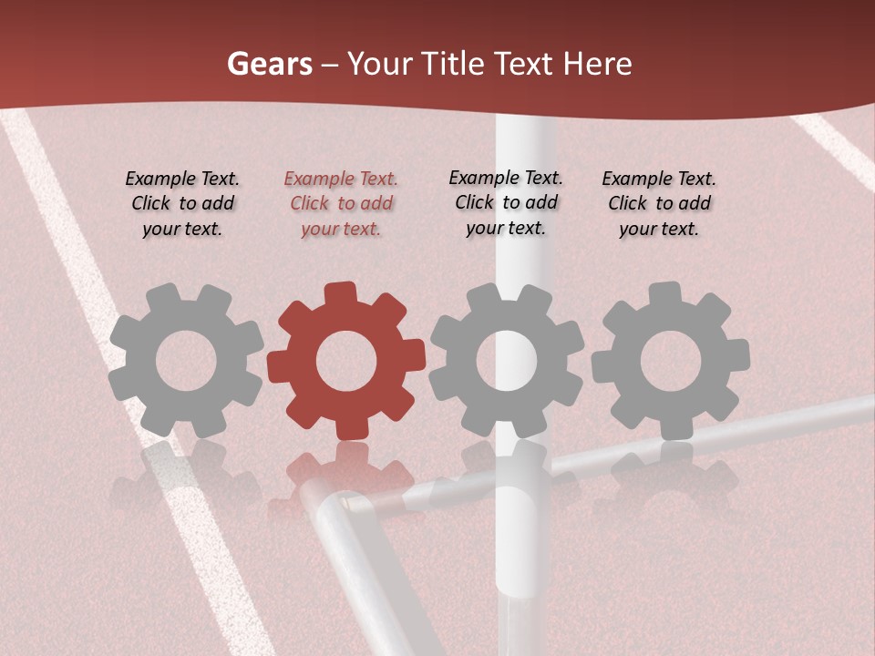 Athletics - Hurdle Close Up PowerPoint Template