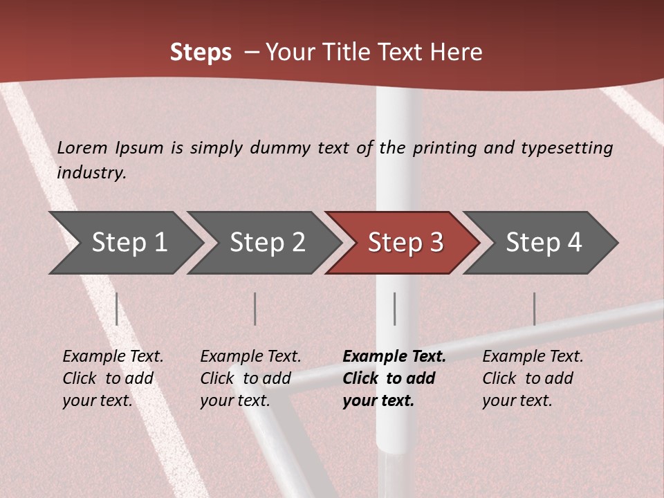 Athletics - Hurdle Close Up PowerPoint Template