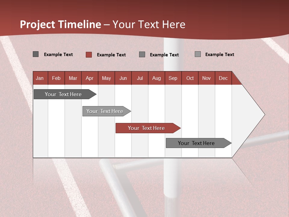 Athletics - Hurdle Close Up PowerPoint Template