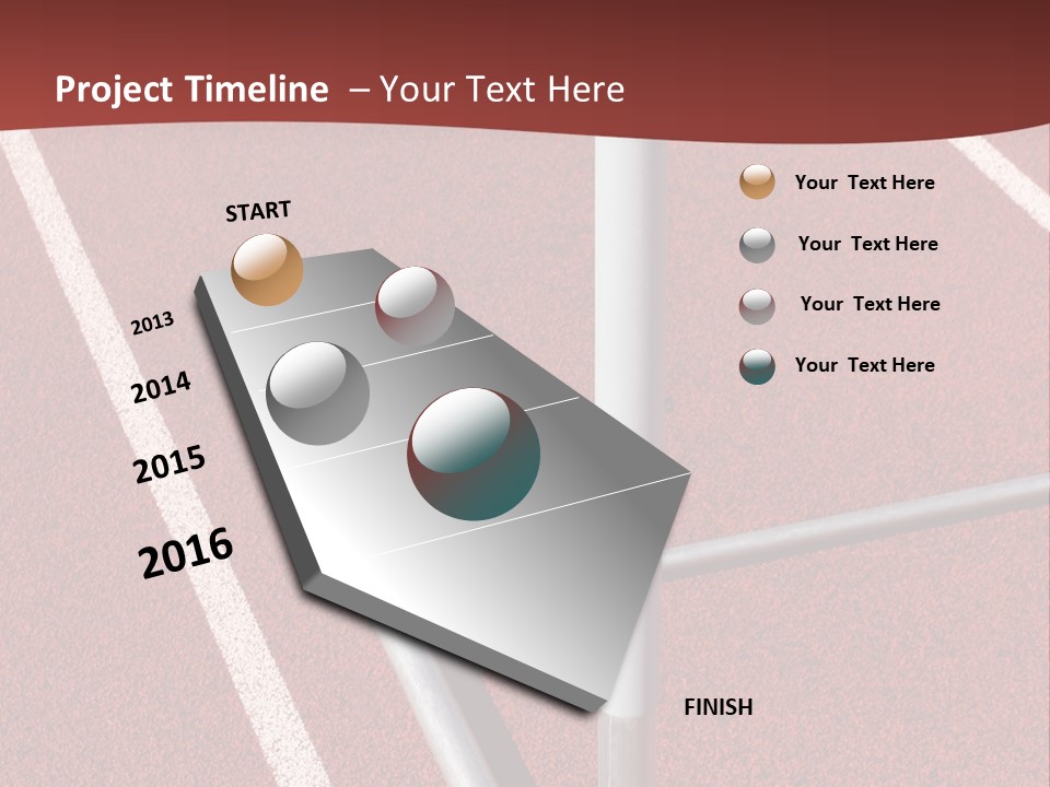 Athletics - Hurdle Close Up PowerPoint Template