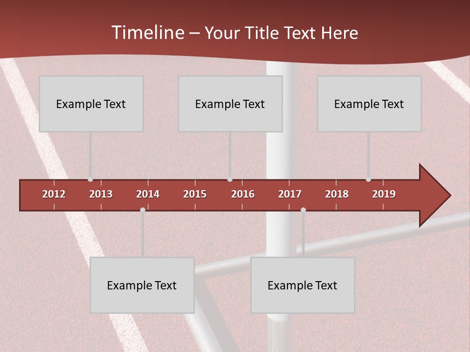 Athletics - Hurdle Close Up PowerPoint Template