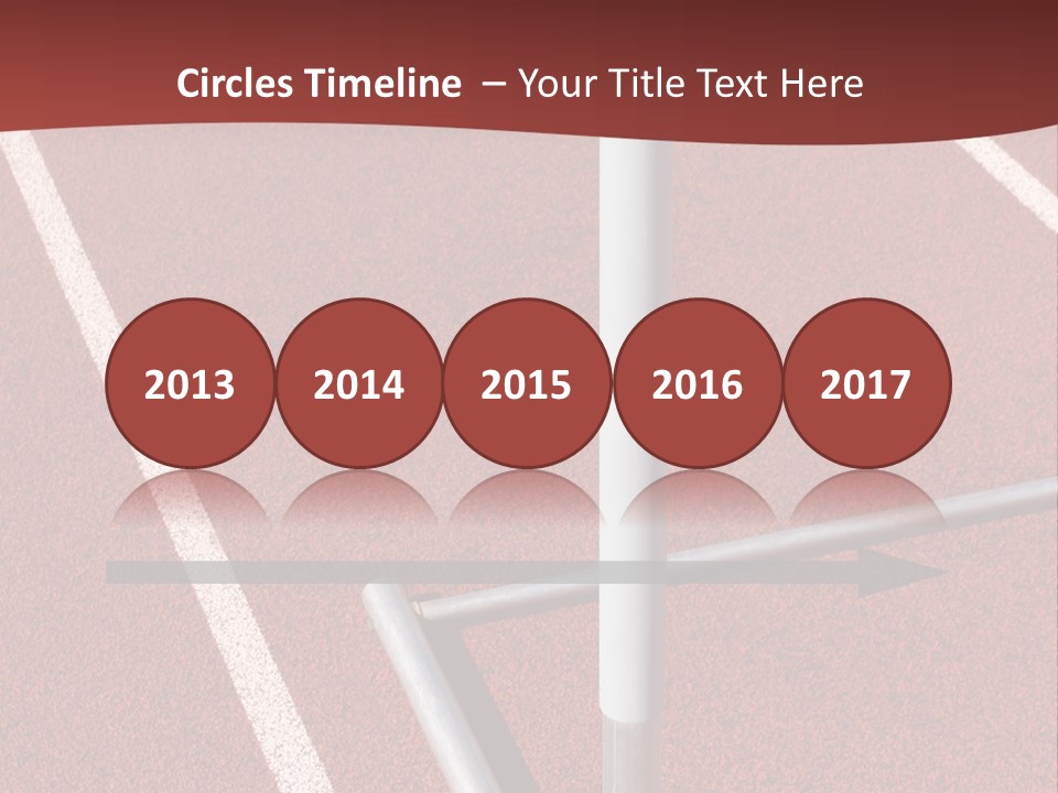 Athletics - Hurdle Close Up PowerPoint Template