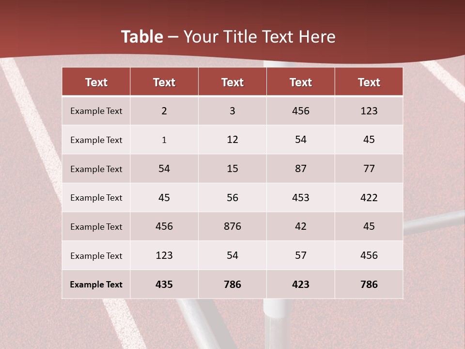 Athletics - Hurdle Close Up PowerPoint Template
