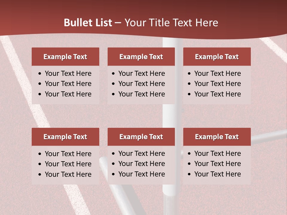Athletics - Hurdle Close Up PowerPoint Template