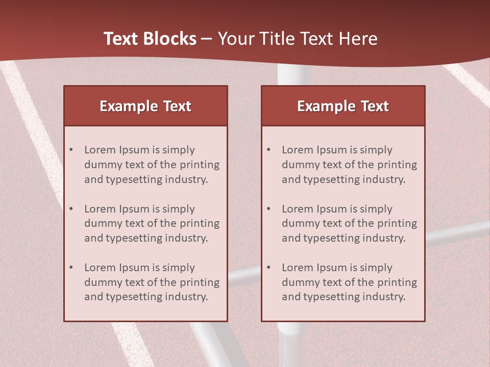 Athletics - Hurdle Close Up PowerPoint Template