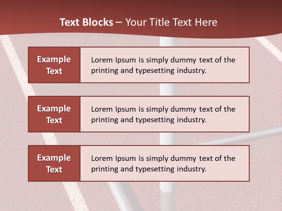 Athletics - Hurdle Close Up PowerPoint Template