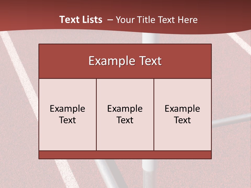 Athletics - Hurdle Close Up PowerPoint Template