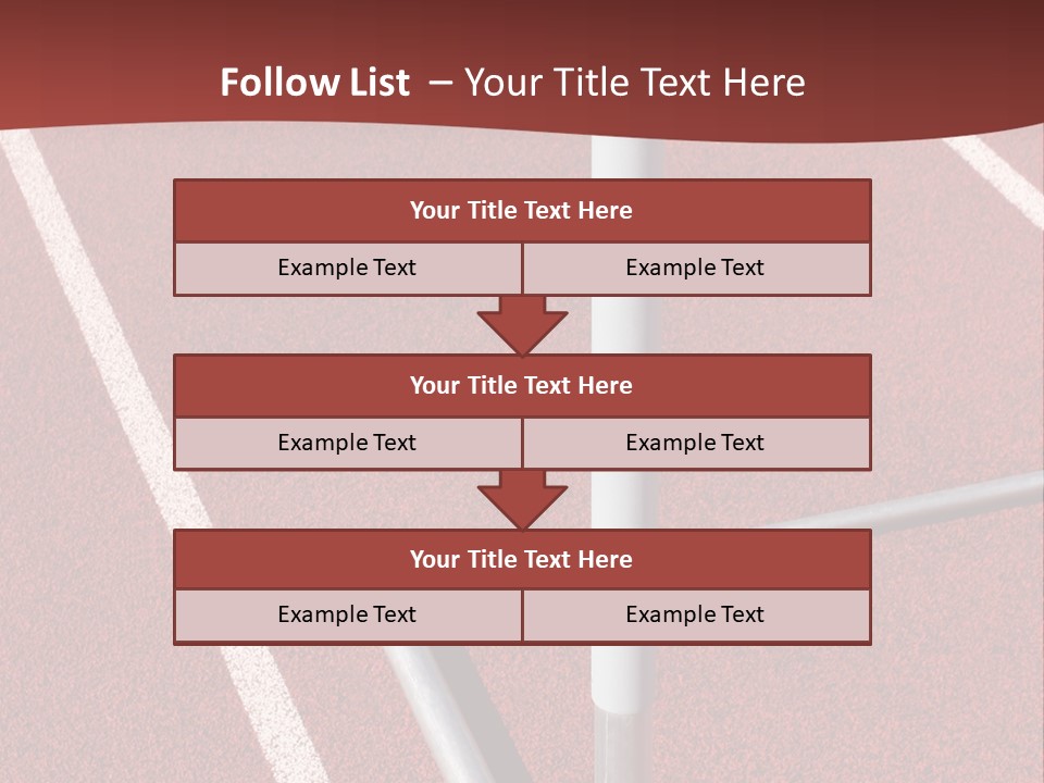 Athletics - Hurdle Close Up PowerPoint Template