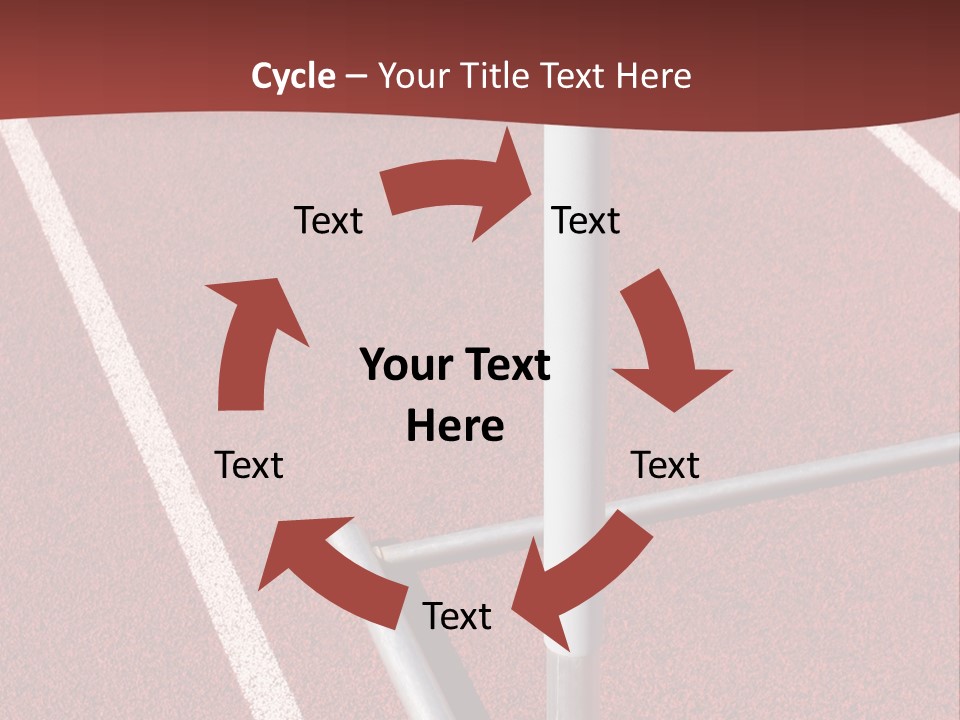 Athletics - Hurdle Close Up PowerPoint Template