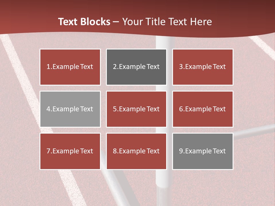 Athletics - Hurdle Close Up PowerPoint Template