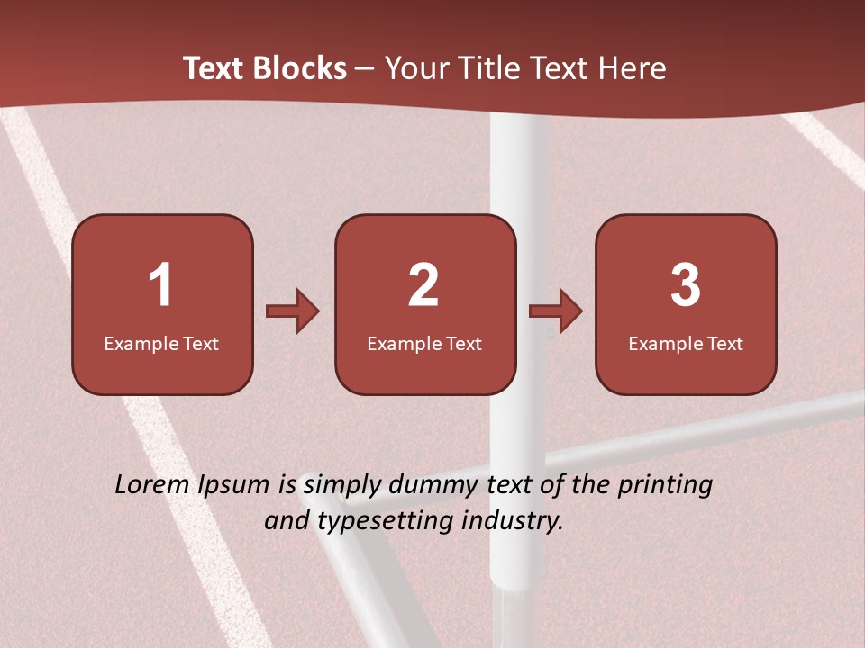 Athletics - Hurdle Close Up PowerPoint Template