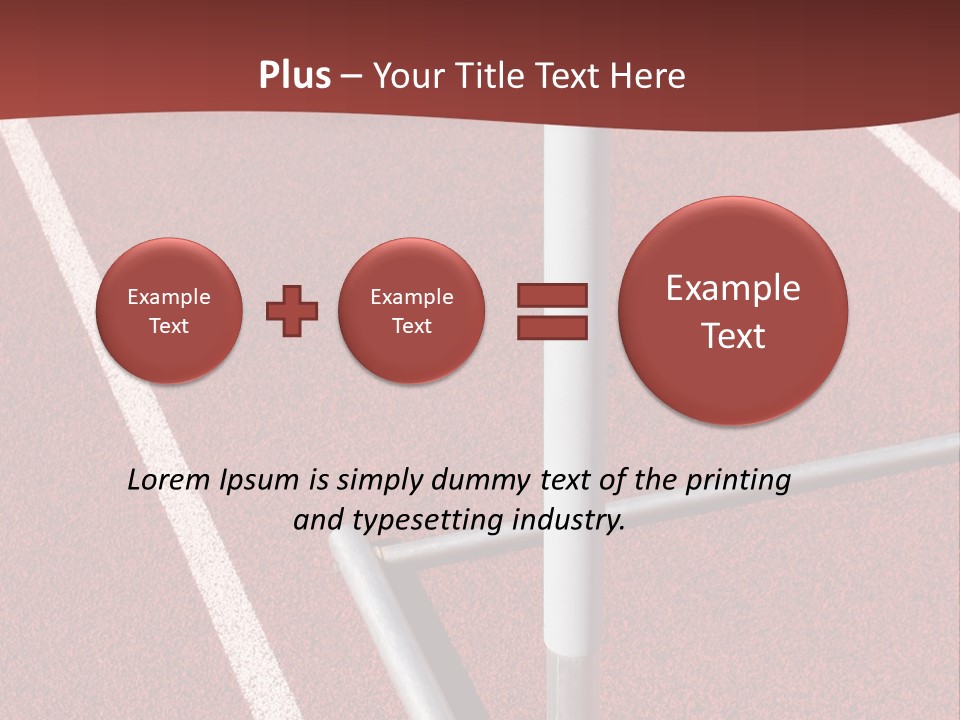 Athletics - Hurdle Close Up PowerPoint Template