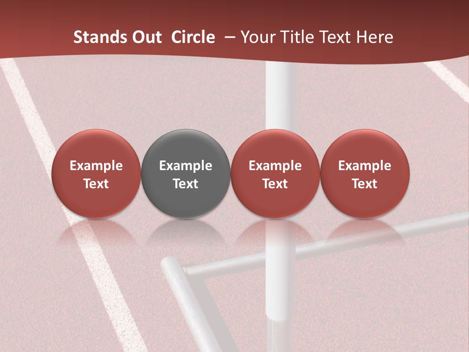 Athletics - Hurdle Close Up PowerPoint Template