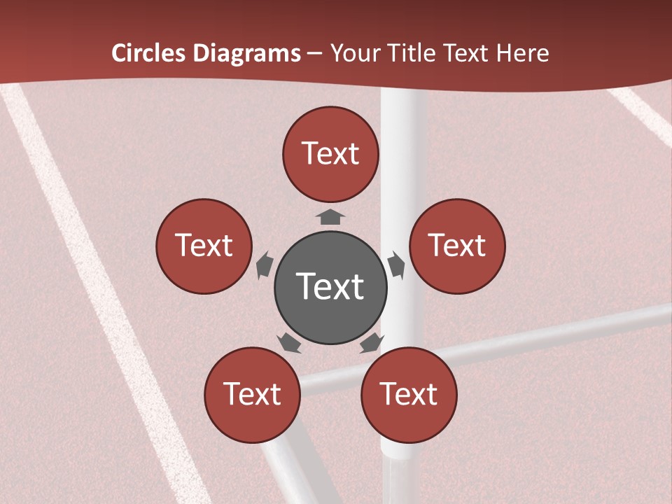 Athletics - Hurdle Close Up PowerPoint Template