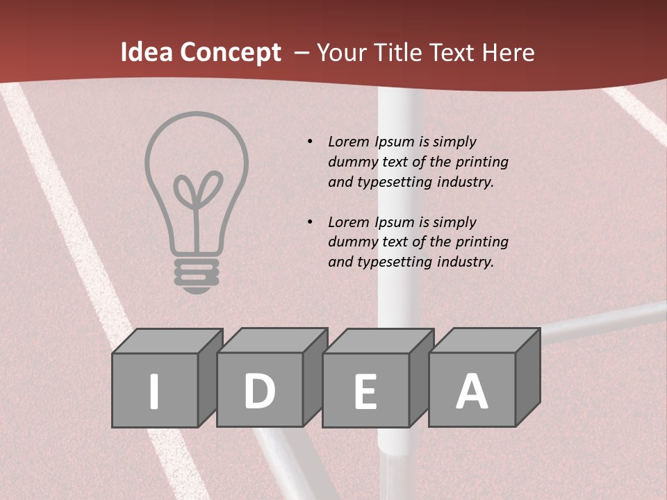 Athletics - Hurdle Close Up PowerPoint Template