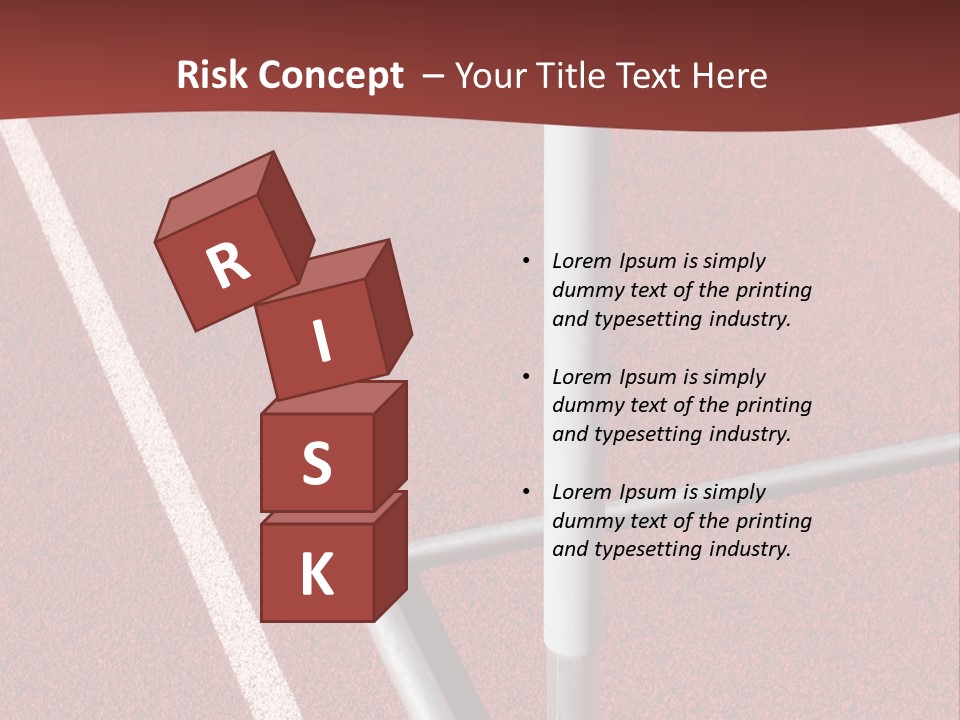 Athletics - Hurdle Close Up PowerPoint Template